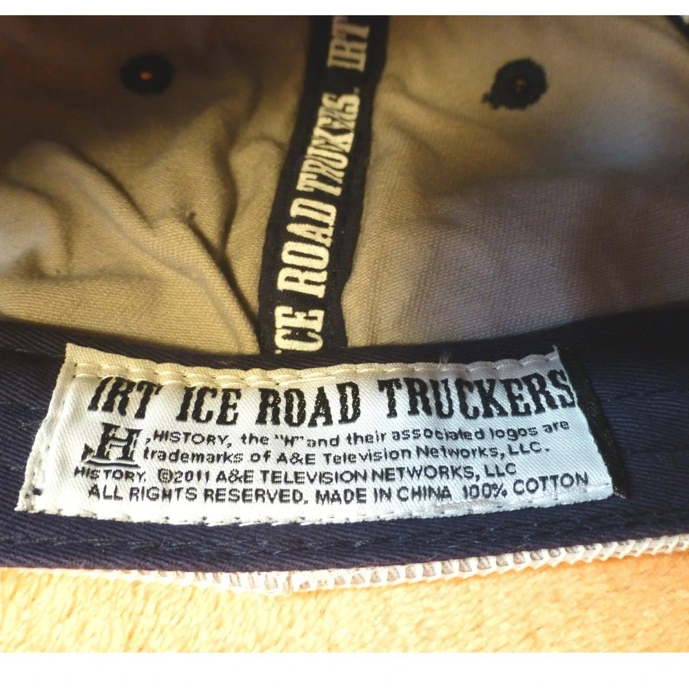 Ice Road Truckers IRT Alaska History Channel Mesh Trucker Hat Navy Blue White